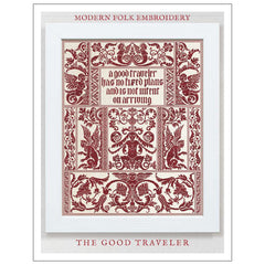 Modern Folk Embroidery The Good Traveler Cross Stitch Pattern