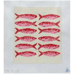 Mopsey Designs Jenny Koland: School of Fish Needlepoint Canvas