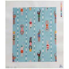 Mopsey Designs Jenny Koland: Just Keep Swimming Needlepoint Canvas