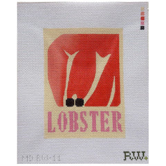 Mopsey Designs Rachel Westhead Designs: Lobster Poster Needlepoint Canvas