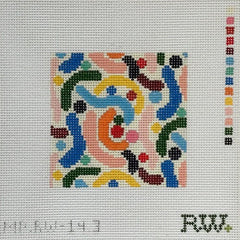 Mopsey Designs Rachel Westhead Designs: Small Squiggles Needlepoint Canvas