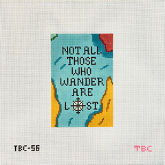 Mopsey Designs The Book Canvas Wanderer Passport Cover Needlepoint Canvas