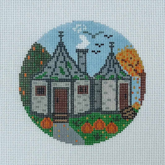 Mopsey Designs The Book Canvas: Hagrid's Hut Needlepoint Canvas