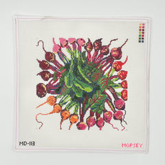 Mopsey Designs Beet Mandala Needlepoint Canvas