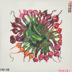 Mopsey Designs Beet Mandala Needlepoint Canvas