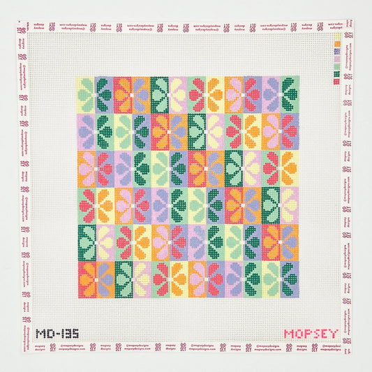 Mopsey Designs Flower Power Needlepoint Canvas