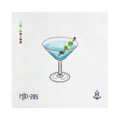 Morgan Julia Designs Dry Martini Needlepoint Canvas
