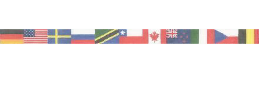 Cooper Oaks Design Nations Flags Belt Needlepoint Canvas