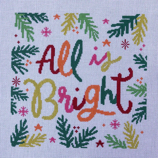 Ndlpt Designs All is Bright Needlepoint Canvas
