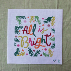 Ndlpt Designs All is Bright Needlepoint Canvas