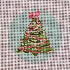 Ndlpt Designs Tree Ornament Needlepoint Canvas - Blue