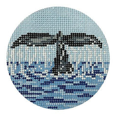 Needle Crossings Whale's Tail Needlepoint Canvas