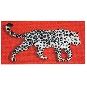 Needlepoint To Go Red Leopard Clutch Insert Needlepoint Canvas