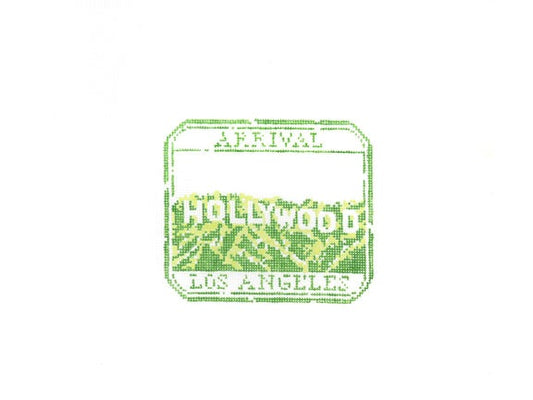Audrey Wu Designs Passport Stamp - Hollywood Needlepoint Canvas
