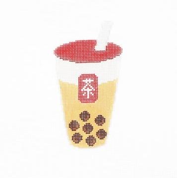 Audrey Wu Designs Bubble Tea Needlepoint Canvas
