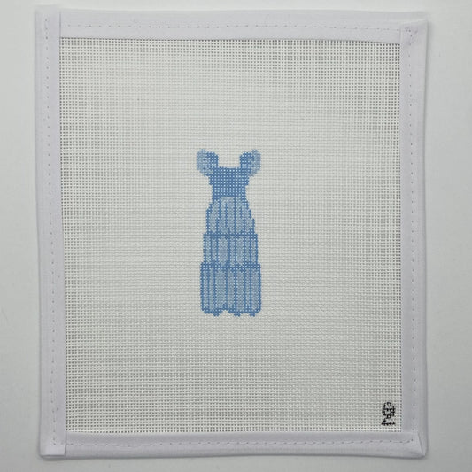 Oz Needle and Thread Blue Nap Dress Needlepoint Canvas
