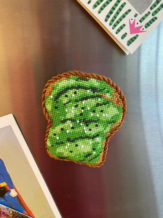 Oz Needle and Thread Avocado Toast Needlepoint Canvas