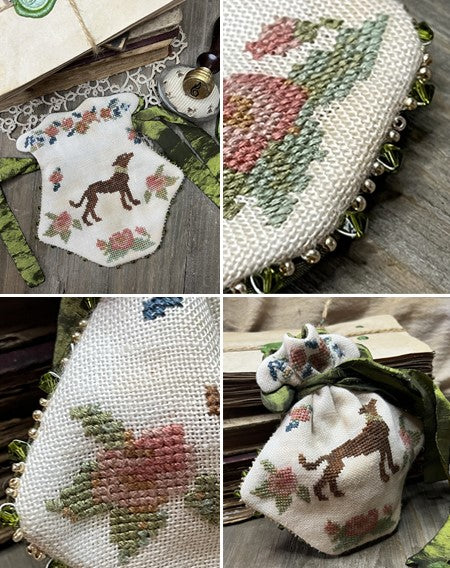 The Primitive Hare French Purse 1820-1840 Cross Stitch Kit