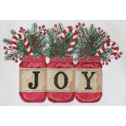 PLD Designs Dianna Swartz Holiday Jars Needlepoint Canvas
