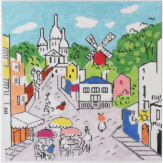 PLD Designs Sally Corey Montmatre Needlepoint Canvas