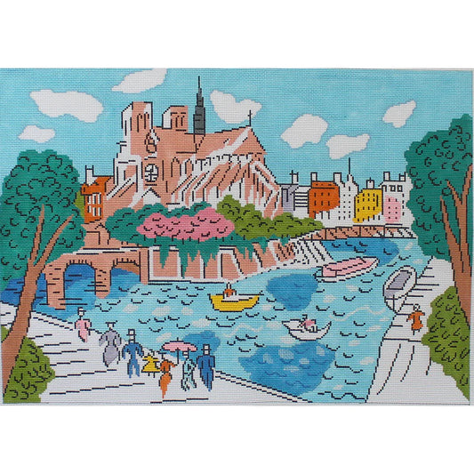 PLD Designs Sally Corey Notre Dame Needlepoint Canvas