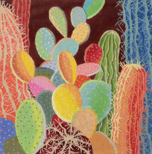 PLD Designs Sharon Weiser Desert Blooms Needlepoint Canvas