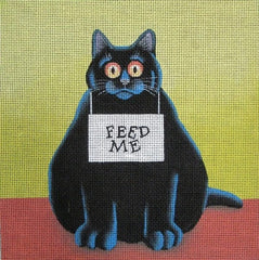 PLD Designs Vicky Mount Feed Me Needlepoint Canvas