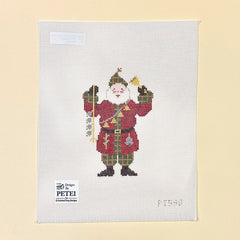 Painted Pony Designs Petei Bell Santa Needlepoint Canvas