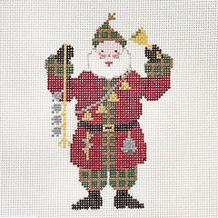 Painted Pony Designs Petei Bell Santa Needlepoint Canvas