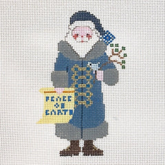 Painted Pony Designs Petei Santas: Peace on Earth Santa Needlepoint Canvas