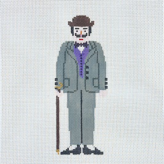 Painted Pony Petei Character: Hercules Poirot Needlepoint Canvas