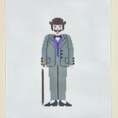 Painted Pony Petei Character: Hercules Poirot Needlepoint Canvas