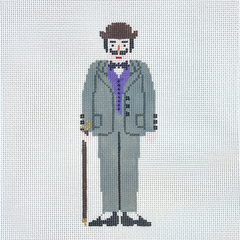 Painted Pony Petei Character: Hercules Poirot Needlepoint Canvas