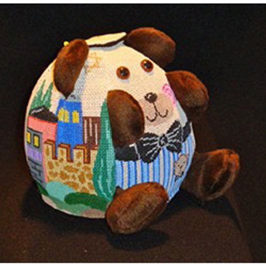 Patti Mann Pudgie Judaica Bear Needlepoint Canvas