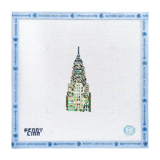 Penny Linn Evelyn Henson Chrysler Building Needlepoint Canvas