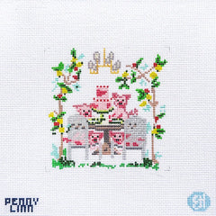 Penny Linn Evelyn Henson Piggy Party Needlepoint Canvas
