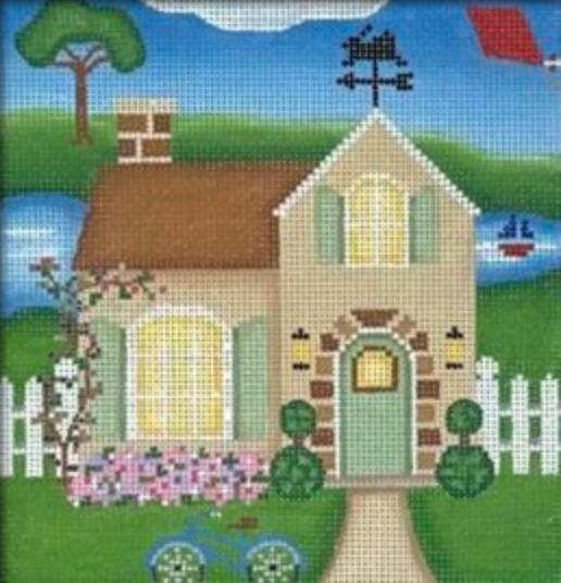 Pepperberry Designs Summer House Needlepoint Canvas