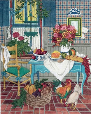 Peter Ashe French Kitchen Needlepoint Canvas