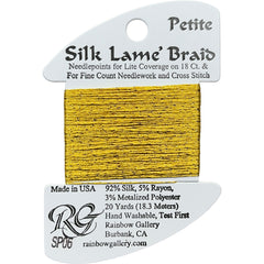 Rainbow Gallery Silk Lame Braid Petite - 006 Gold