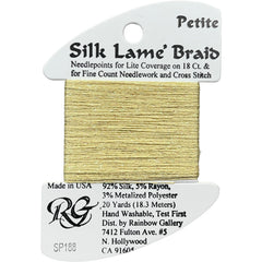 Rainbow Gallery Silk Lame Braid Petite - 188 Vanilla