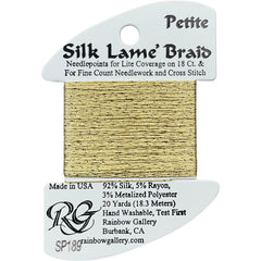 Rainbow Gallery Silk Lame Braid Petite - 189 Banana Crepe
