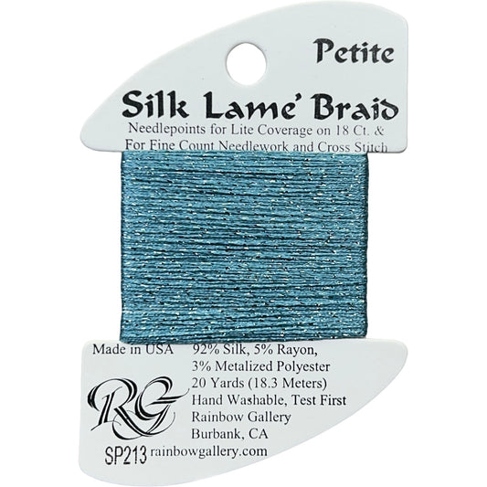 Rainbow Gallery Silk Lame Braid Petite - 213 Dusty Turquoise