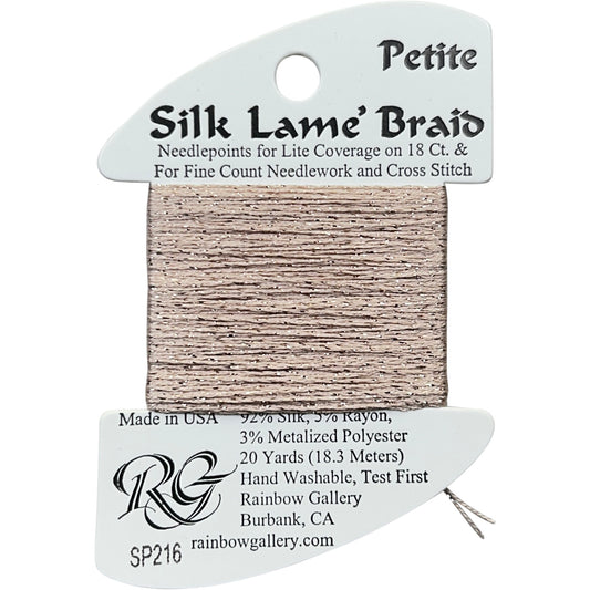 Rainbow Gallery Silk Lame Braid Petite - 216 Touch of Tan