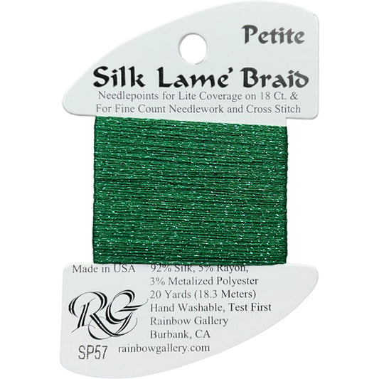 Rainbow Gallery Silk Lame Braid Petite - 057 Christmas Green