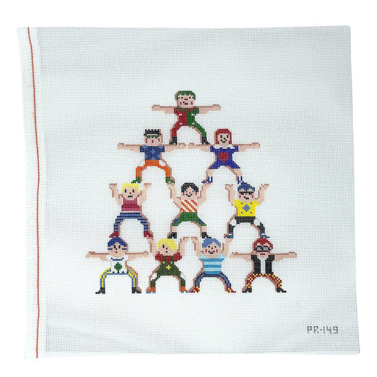 Pip & Roo Circus Stackers Needlepoint Canvas