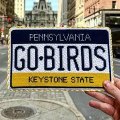 Pip & Roo Go Birds License Plate Needlepoint Canvas