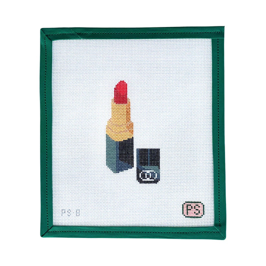 Prepsetter Red Lipstick Needlepoint Canvas