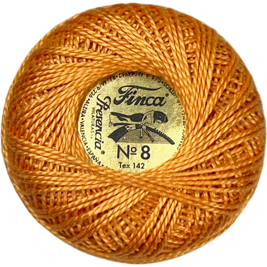 Presencia Perle Cotton Size 8 - 7726 Medium Golden Brown