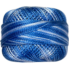 Presencia Perle Cotton Size 8 - 9655 Variegated Antique Blue
