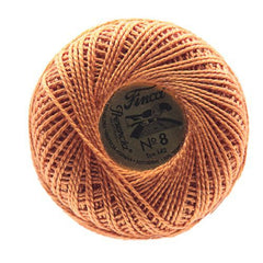 Presencia Perle Cotton Size 8 - 7644 Light Mahogany